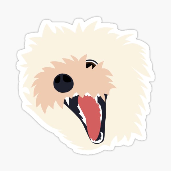 Polar bear? No. HAVANESE. Sticker