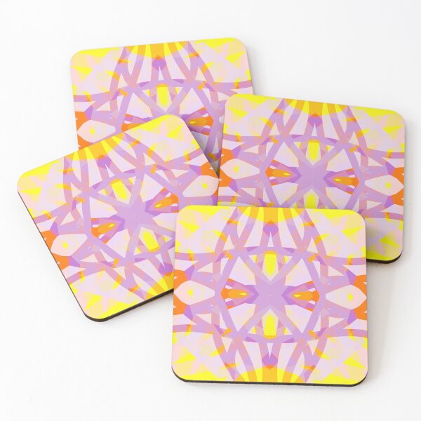Item preview, Purple Yellow Orange Geometric Star Pattern designed and sold by PatternPerfect.