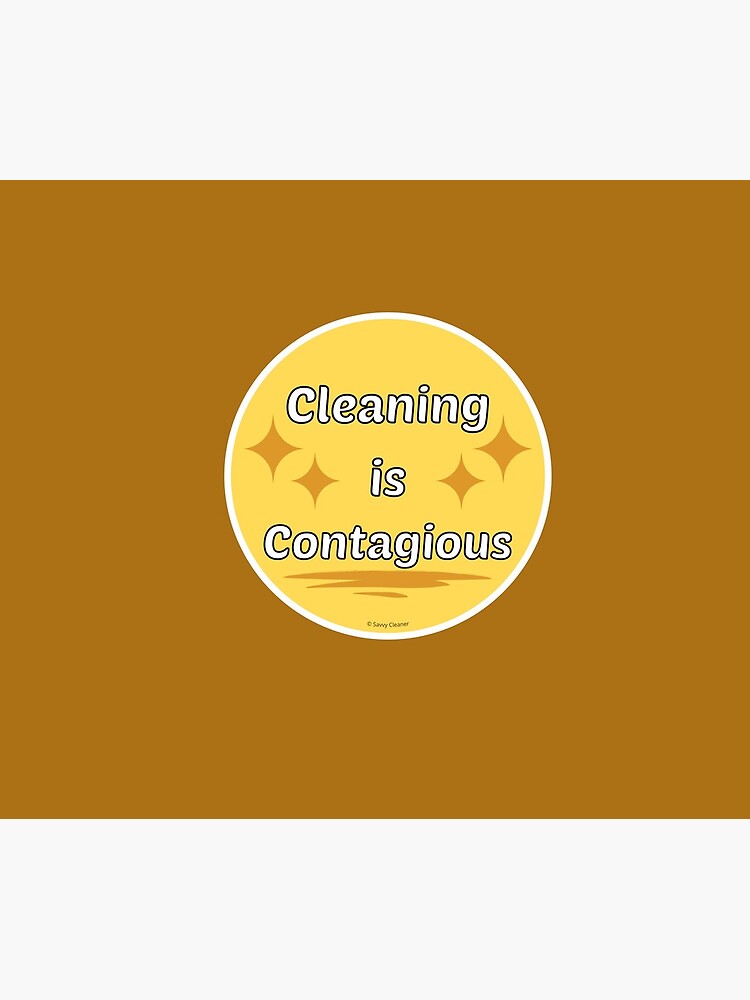 Cleaning is Contagious Retro Housework Housekeeper Gifts by SavvyCleaner