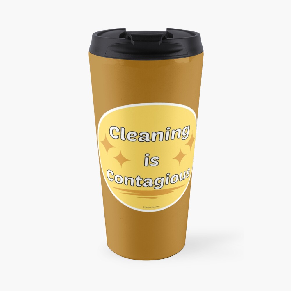 Cleaning is Contagious Retro Housework Housekeeper Gifts Travel Mug