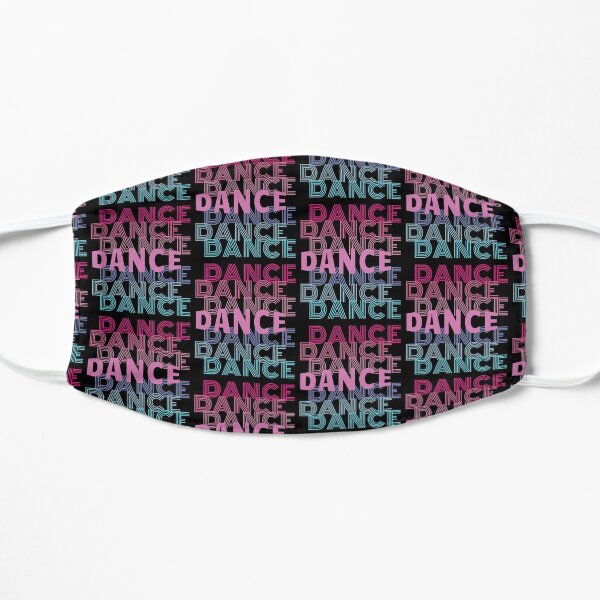 Dance With Retro Look Lettering Flat Mask