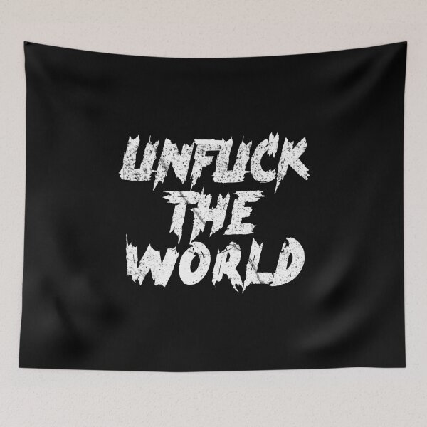 Item preview,  unfuck the world Essential T-Shirt designed and sold by HOURMAN.