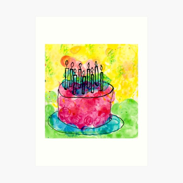 Impressions Artistiques Sur Le Theme Bougie De G C3 teau Danniversaire Redbubble
