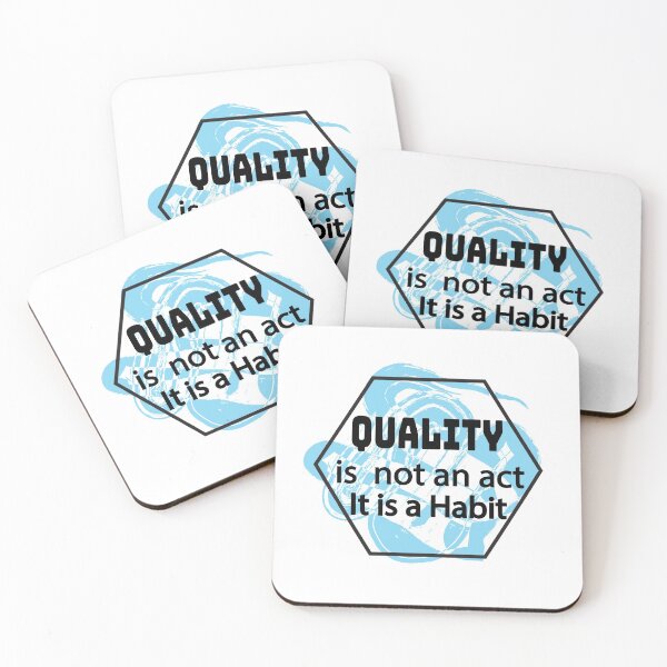 Item preview, Quality is not an act, It is a Habit designed and sold by notasimp.