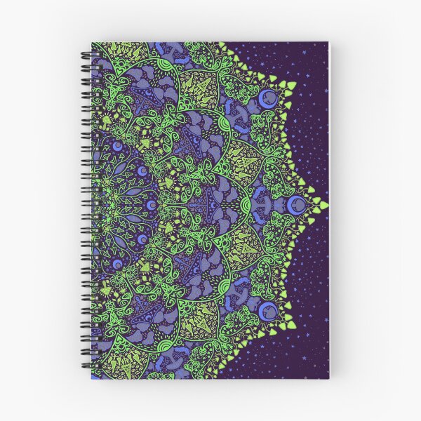 Item preview, The Mushroom and the Moon Mandala - Purple Green designed and sold by Natalie Viola .