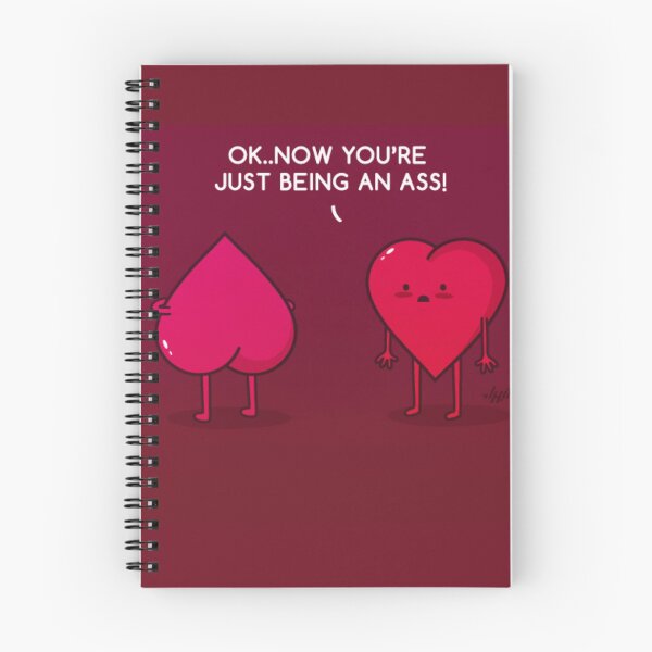 Item preview, Now You're Just Being An Ass! - Funny Heart Pun designed and sold by Zeberdee Designs.