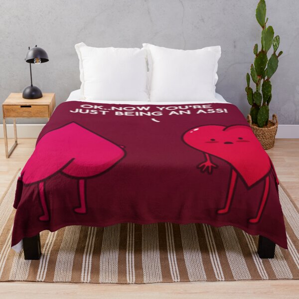 Item preview, Now You're Just Being An Ass! - Funny Heart Pun designed and sold by Zeberdee Designs.
