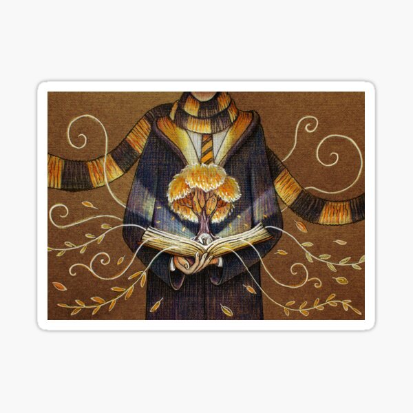 Books magic yellow Sticker