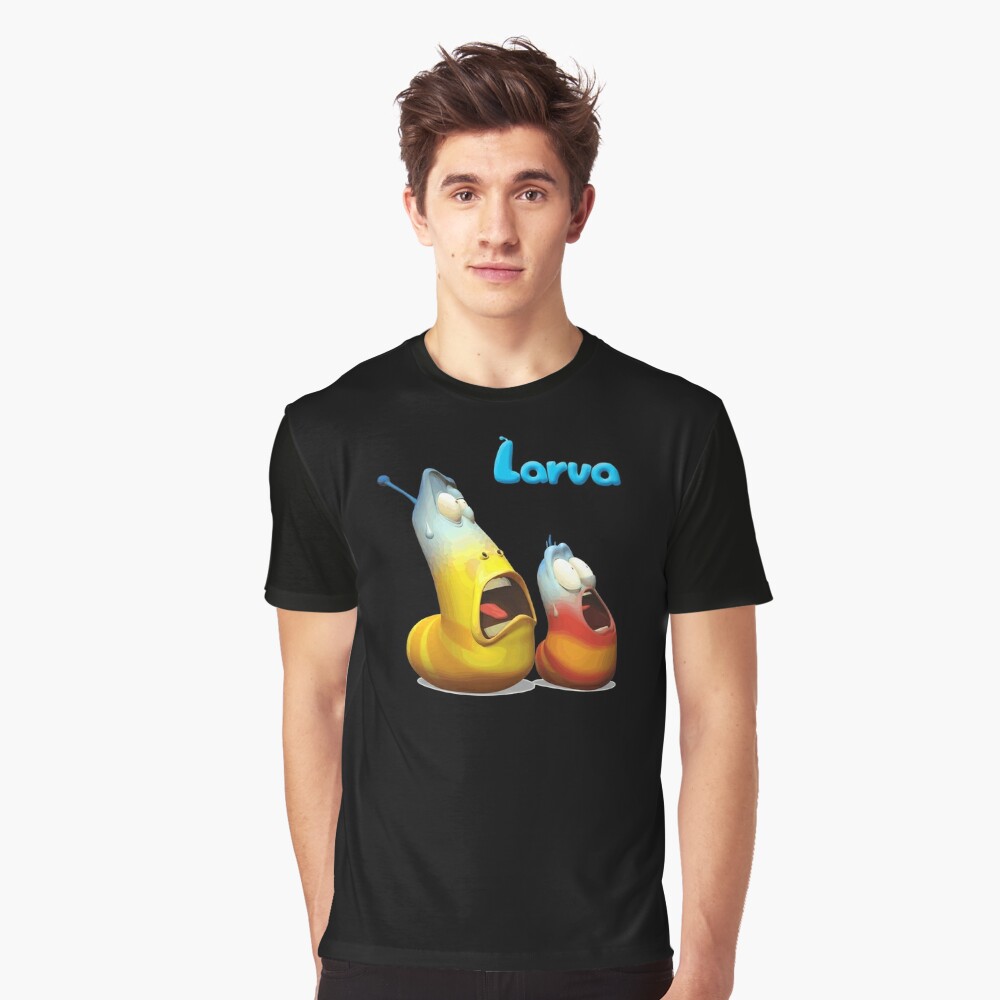 Série Animação Homens Camiseta Larva Desenhos Animados Crewneck