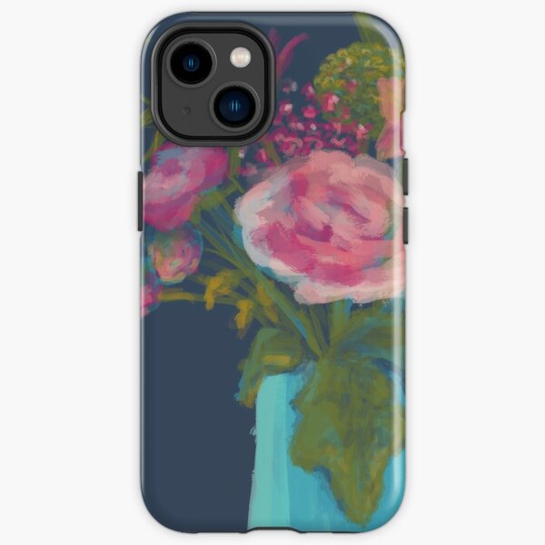 Flowers Bringing Warm Smiles - painting of flower bouquet in warm sunlight iPhone Tough Case