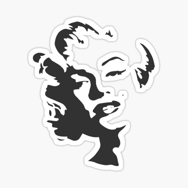 marilyn monroe stencil sticker by mrshop redbubble