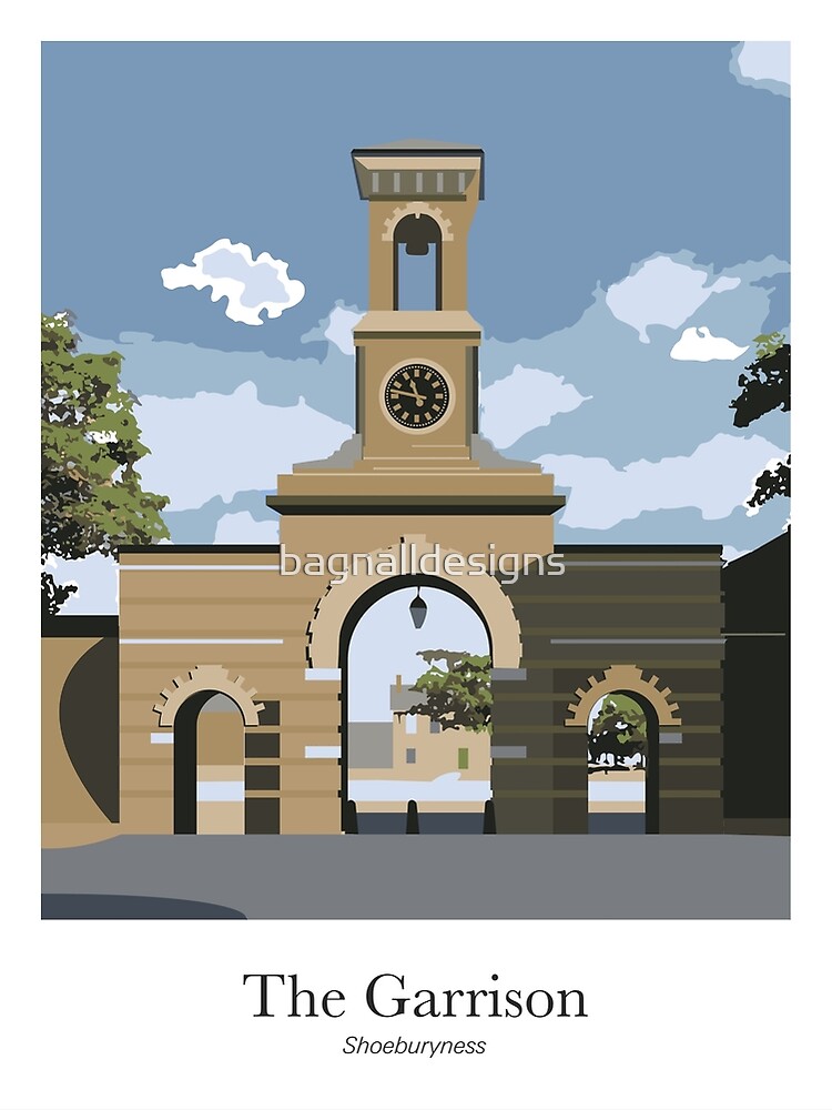 "The Clock Tower The garrison, Shoeburyness, Southendonsea, Essex" Art Print by