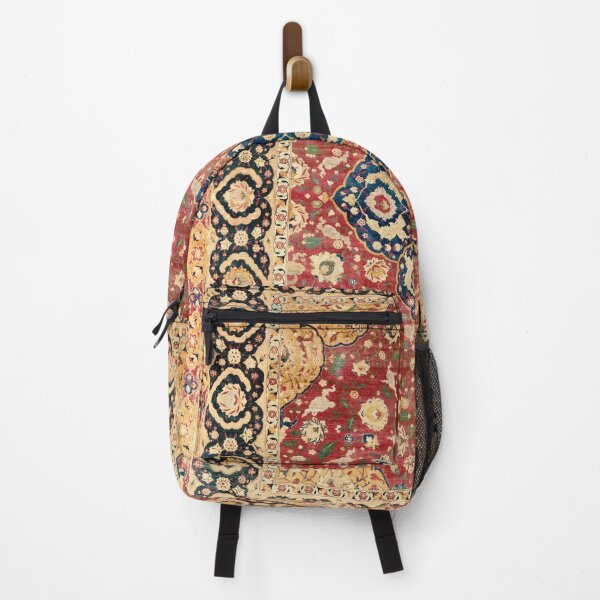 Item preview, 16th Century Silk Kashan Carpet Print  designed and sold by Vicky Brago-Mitchell®.