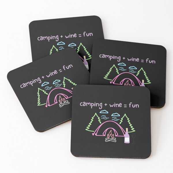 Item preview, Camping and Wine designed and sold by SportyDogShop.