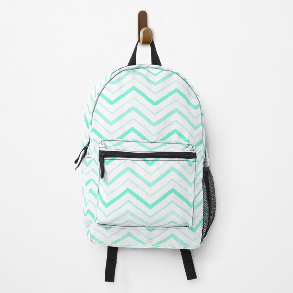 Item preview, Green Watercolor Zigzag Stripes Pattern designed and sold by VvdVenDesign.