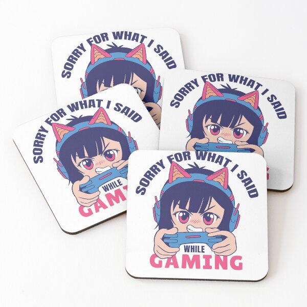 Item preview, Sorry For What I Said While Gaming - Cute Anime Girl designed and sold by RedQuality.