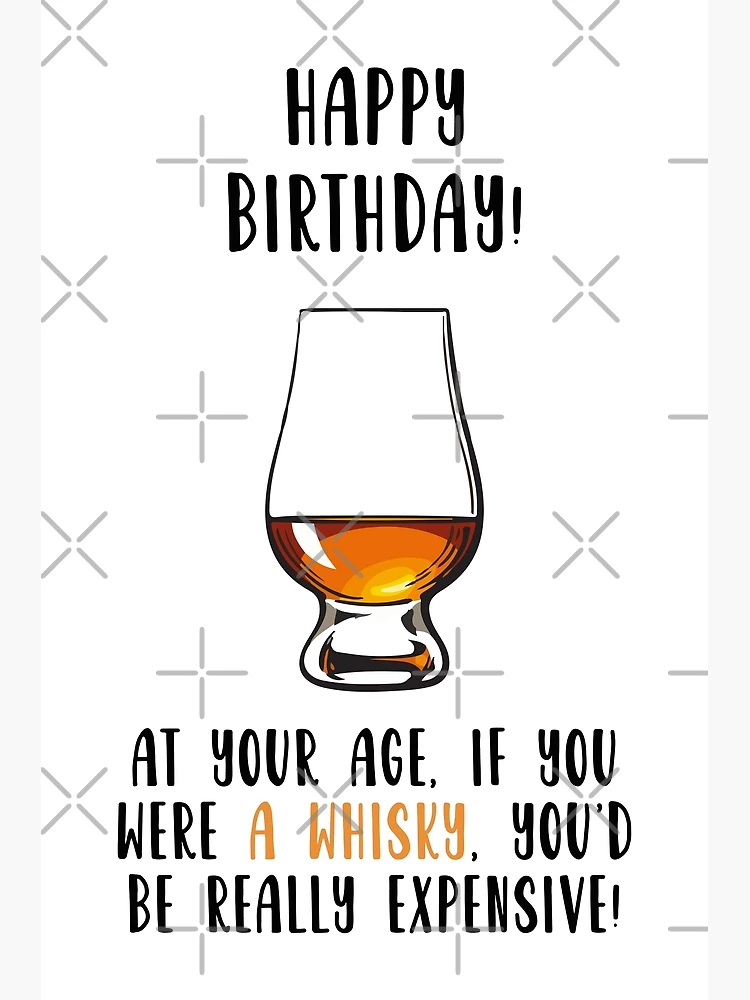 Happy Birthday, Whiskey and Golf Postcard – Stocklist