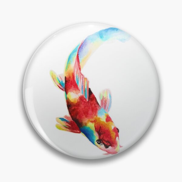 Item preview, Acrylic koi fish painting  designed and sold by Okashimai.