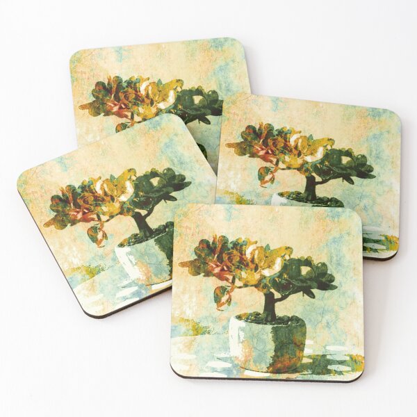 Item preview, Colorful Bonsai. Still Life Artwork designed and sold by Pretty-Bird.