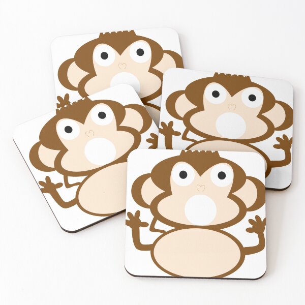 Item preview, spiky hair surprised monkey designed and sold by NatesCreativity.