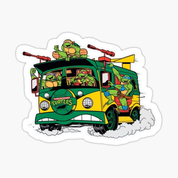 TMNT Turtles Party Wagon Sticker