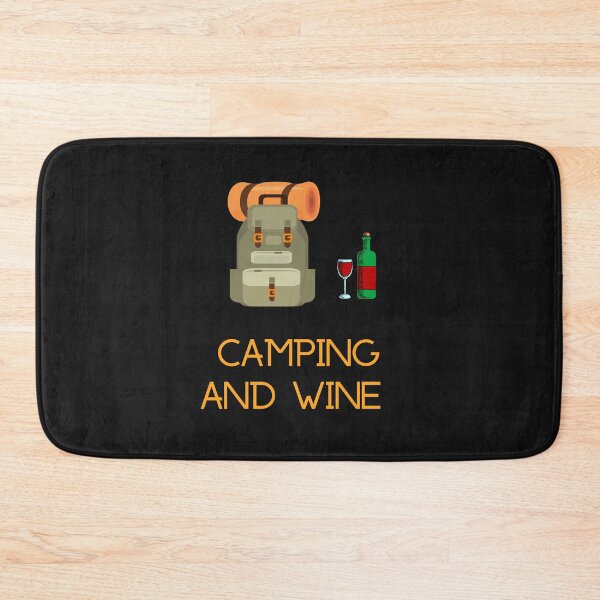Item preview, Camping and Wine designed and sold by SportyDogShop.