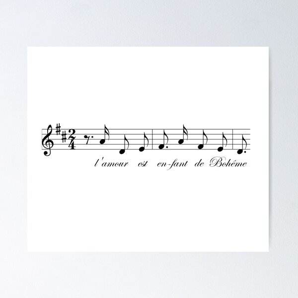 Item preview, Bizet's Carmen Habanera Motif designed and sold by operaqueen.