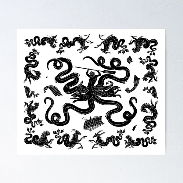 Item preview, Scylla mosaic designed and sold by flaroh.