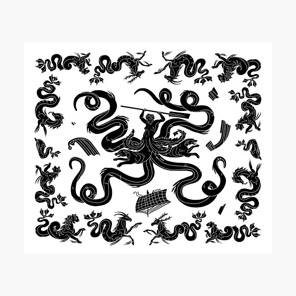 Aperçu de l'œuvre Mosaïque Scylla créée et vendue par flaroh.