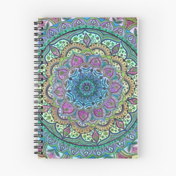 Item preview, Floral Mandala - Periwinkle, Violet, Olive Variation designed and sold by SarahTravisArt.