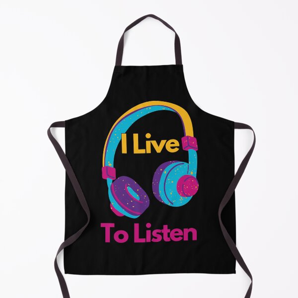 Item preview, "I Live to Listen" Juicy Design for Music Lovers designed and sold by ZetaUmbra.