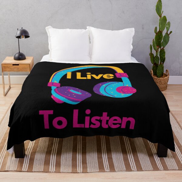 Item preview, "I Live to Listen" Juicy Design for Music Lovers designed and sold by ZetaUmbra.