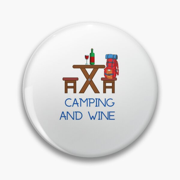 Item preview, Camping and Wine designed and sold by SportyDogShop.