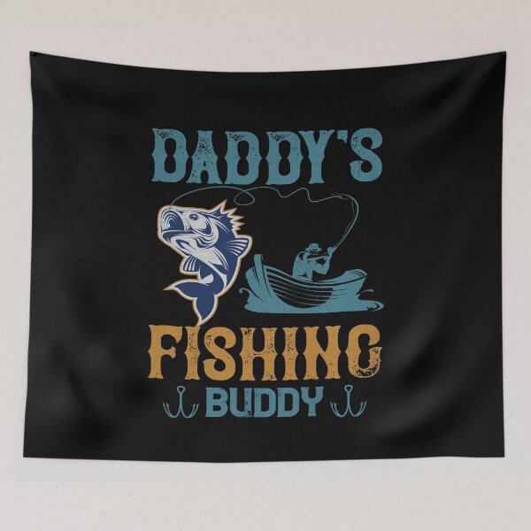 Item preview, Daddy's Fishing Buddy - Angler Gift Funny Fishermann Quote designed and sold by dm4design.