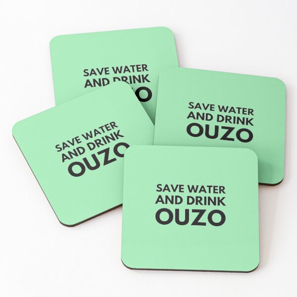 Item preview, Save Water And Drink Ouzo Funny Greek Design Gifts designed and sold by TheGreekGuy.