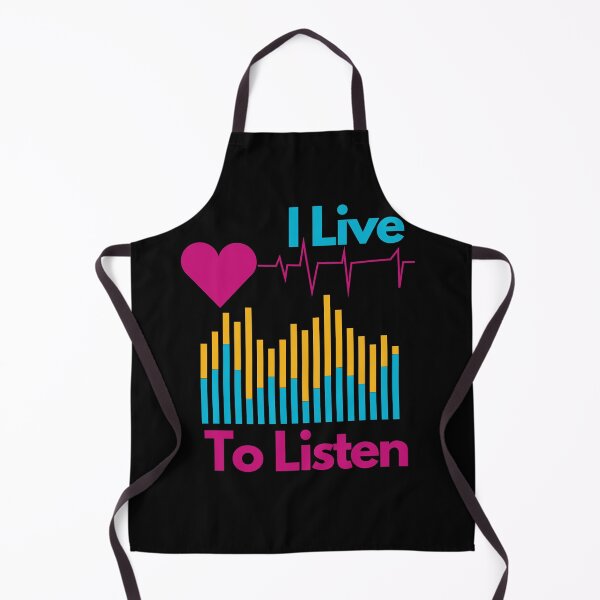 Item preview, "I Live to Listen" Juicy Design for Music Lovers designed and sold by ZetaUmbra.