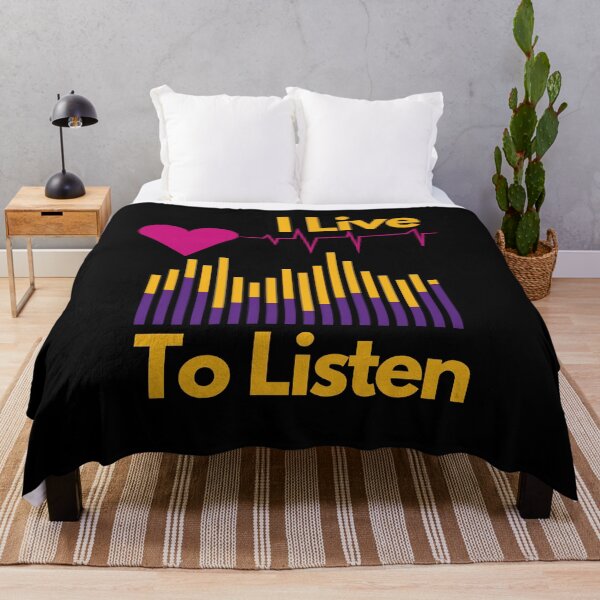 Item preview, "I Live to Listen" Juicy Design for Music Lovers designed and sold by ZetaUmbra.