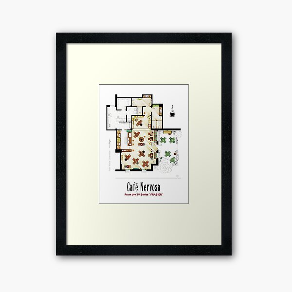 Item preview, Floorplan of CAFE NERVOSA from FRASIER designed and sold by TV Floorplans & More.