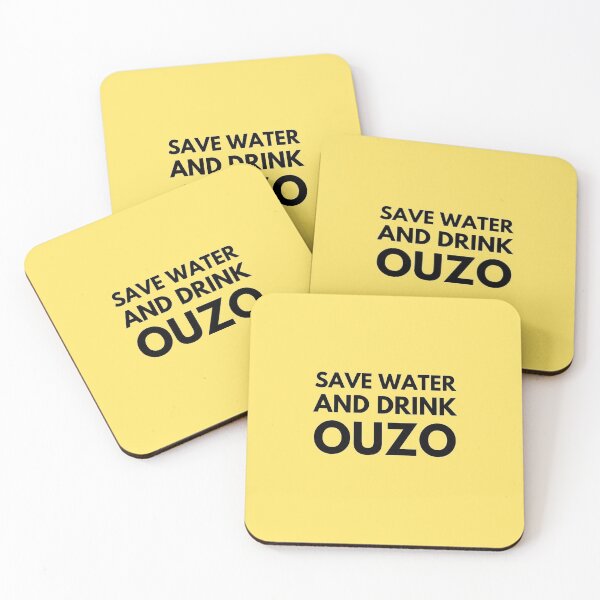 Item preview, Save Water And Drink Ouzo Funny Greek Design Gifts designed and sold by TheGreekGuy.