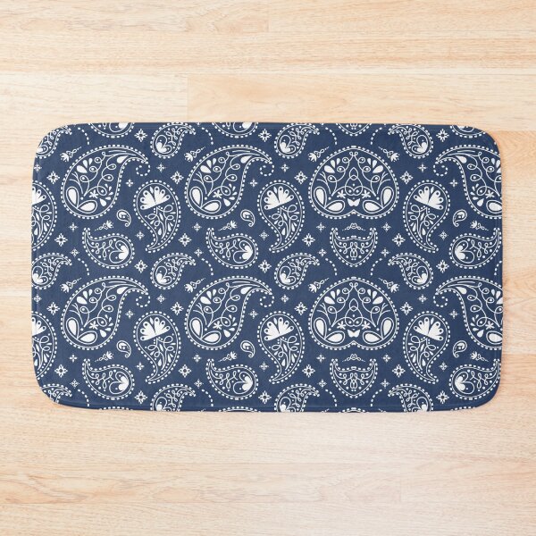 Item preview, Blue paisley bandana pattern designed and sold by Wooprinto Store.