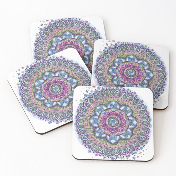 Item preview, Butterfly Mandala - Turquoise and Pink Variation designed and sold by SarahTravisArt.