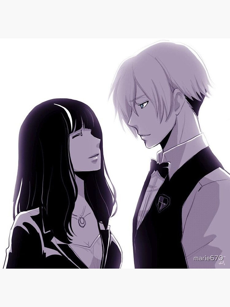 Death Parade Decim & Chiyuki  Art Board Print for Sale by marie670