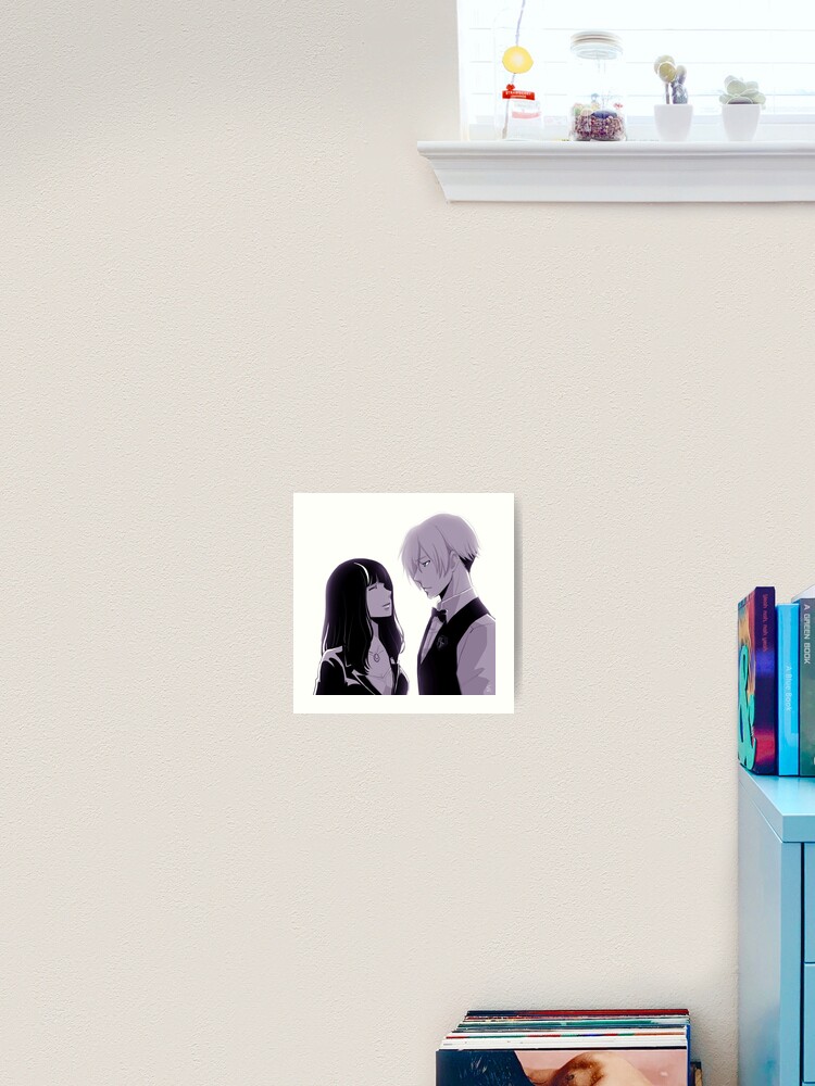 Death Parade Decim & Chiyuki  Art Board Print for Sale by marie670