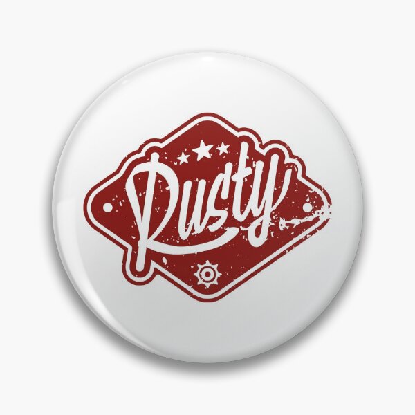 Item preview, Faded Rusty Badge designed and sold by IronForce.