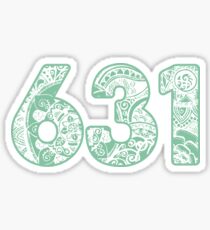 Pegatina El código de área 631