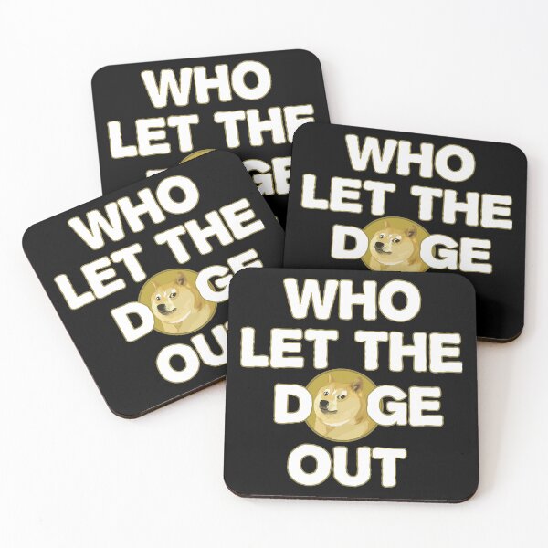 Item preview, Dogefather Who let the doge out - this is a great gift for every dogecoin cryptocurrency investor designed and sold by hyggekrog.