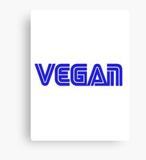SEGA STYLE VEGAN LOGO Canvas Print