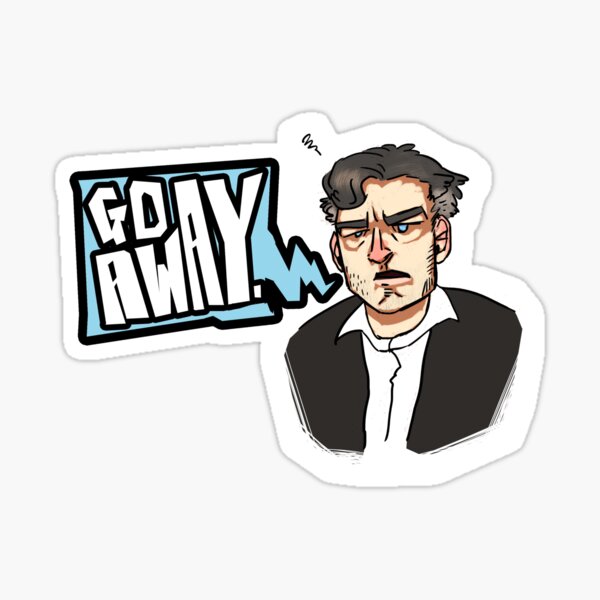 Go Away - CHARLIE BROOKER Sticker