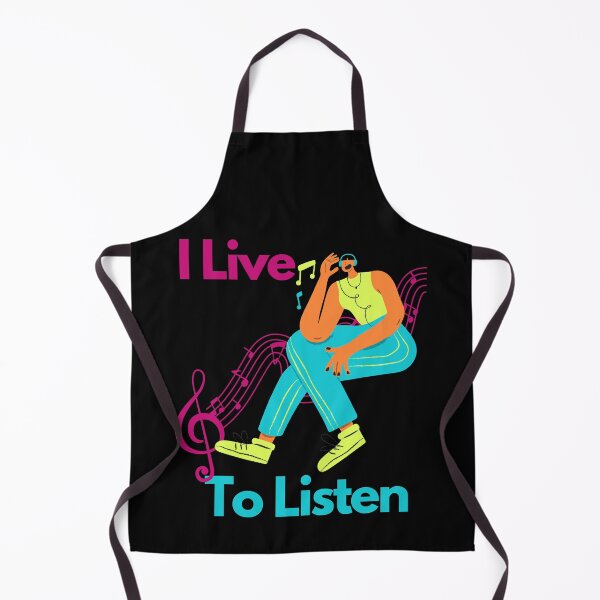 Item preview, "I Live to Listen" Juicy Design for Music Lovers designed and sold by ZetaUmbra.