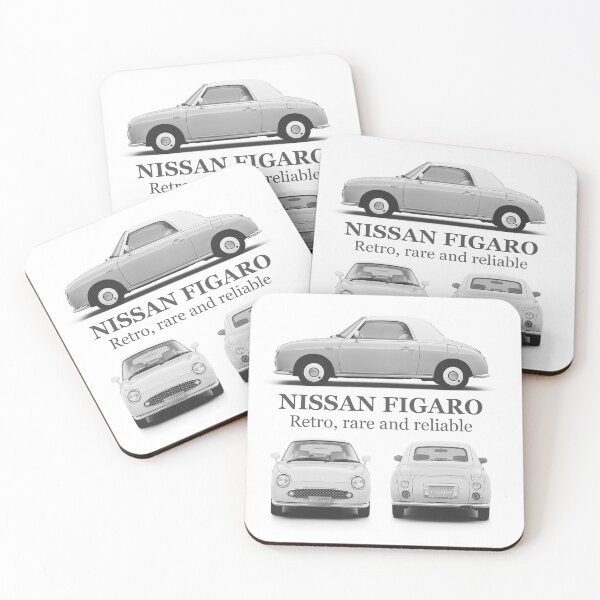 Item preview, Nissan Figaro in Monochrome - Design 9 designed and sold by thefigarostore.